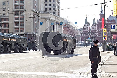 Russian army parade Editorial Stock Photo