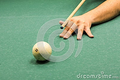 Russian billard play Stock Photo