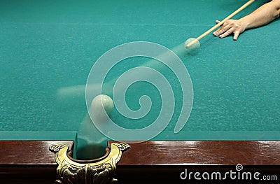 Russian billard play Stock Photo