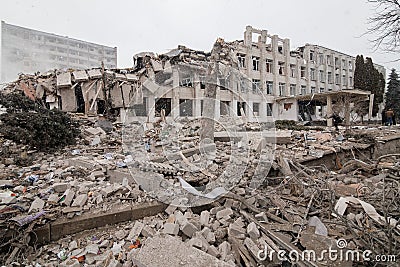 ZHYTOMYR, UKRAINE - March 4, 2022: Russia's war against Ukraine. Editorial Stock Photo