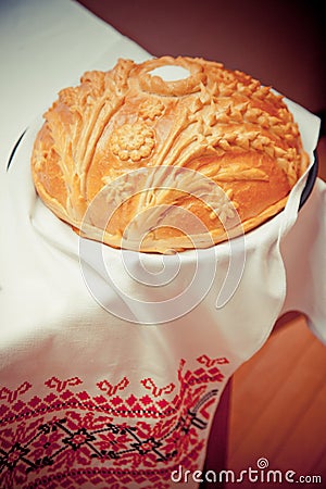 Russian Bread & Salt Stock Photo