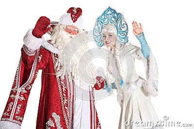 Russian Christmas characters Stock Photo