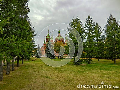 Russian church South Ural Chelyabinsk Stock Photo