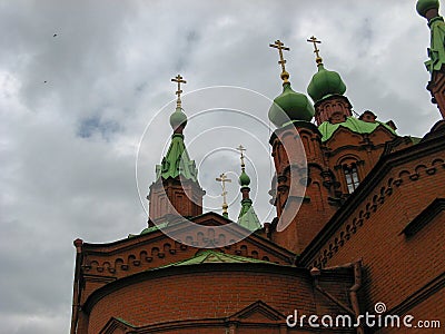 Russian church South Ural Chelyabinsk Stock Photo