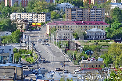 Russian City Aerial View, Smolensk. Editorial Stock Photo