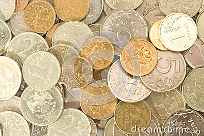 The Russian coins Stock Photo