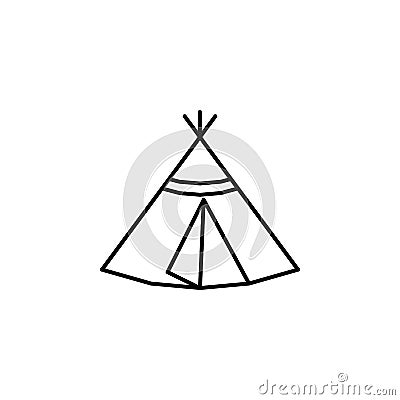 Russian, culture, tent, plague icon. Element of Russian culture icon. Thin line icon for website design and development, app Stock Photo