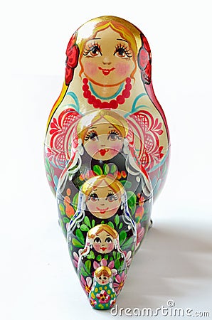 Russian doll babushka Stock Photo