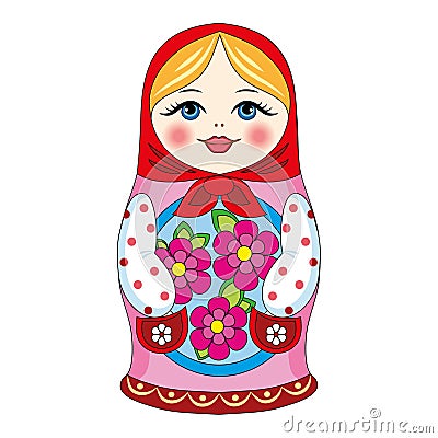 Russian doll Vector Illustration