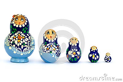 Russian dolls Stock Photo