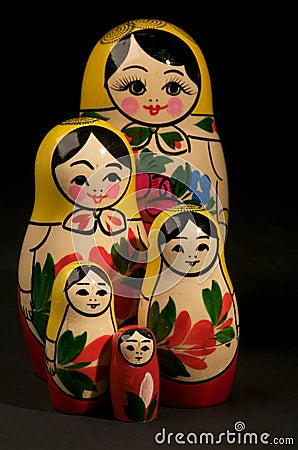 Russian Dolls Stock Photo