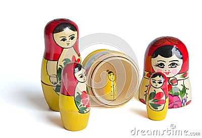 Russian dolls - Stock Photo