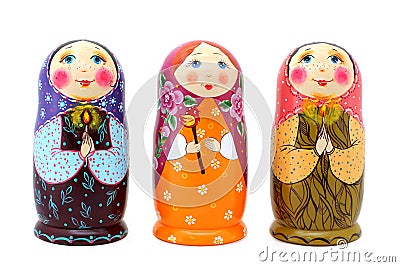 Russian dolls Stock Photo