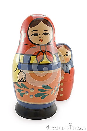 Russian dolls (nested doll) Stock Photo