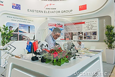 RUSSIAN ELEVATOR WEEK, International exhibition Editorial Stock Photo