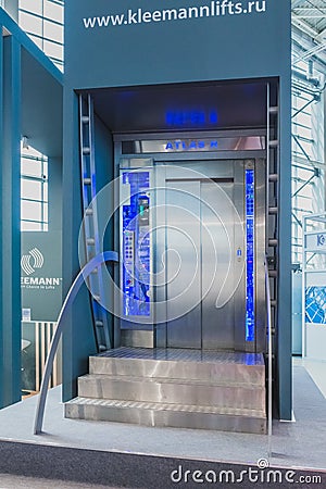 RUSSIAN ELEVATOR WEEK, International exhibition Editorial Stock Photo