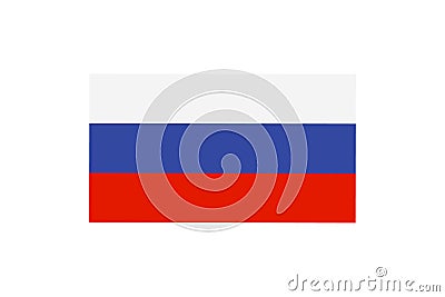 Russian Federation flag Vector Illustration
