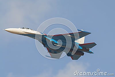 Russian fighter su-27 Stock Photo