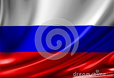 Russian flag Stock Photo