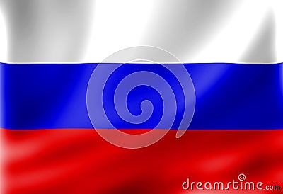 Russian flag Stock Photo