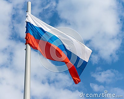 Russian flag Stock Photo