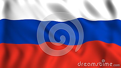 Russian flag symbol of Russia Stock Photo