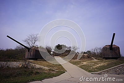 Russian Fort ruins Lushun Dalian Liaoning China Stock Photo