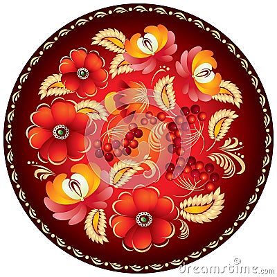 Russian handicraft ornament 2 Vector Illustration