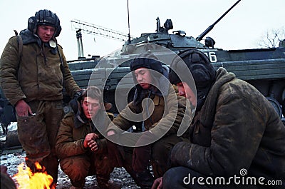 RUSSIAN INVASION OF CHECHNYA Editorial Stock Photo