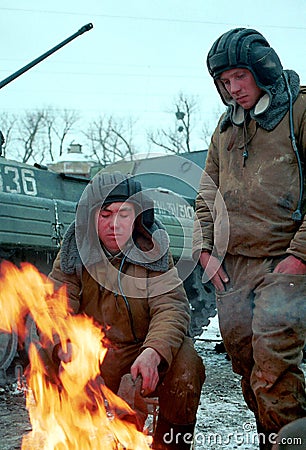 THE RUSSIAN INVASION OF CHECHNYA Editorial Stock Photo