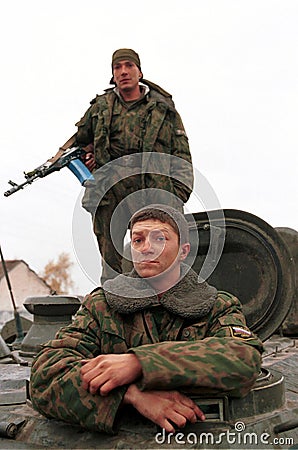 RUSSIAN INVASION OF CHECHNYA Editorial Stock Photo