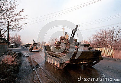 RUSSIAN INVASION OF CHECHNYA Editorial Stock Photo