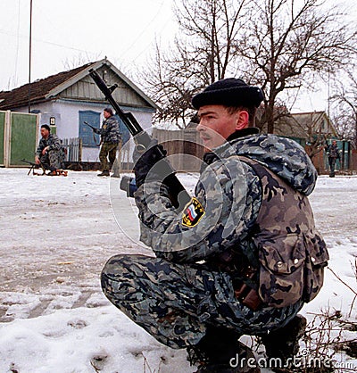 THE RUSSIAN INVASION OF CHECHNYA Editorial Stock Photo