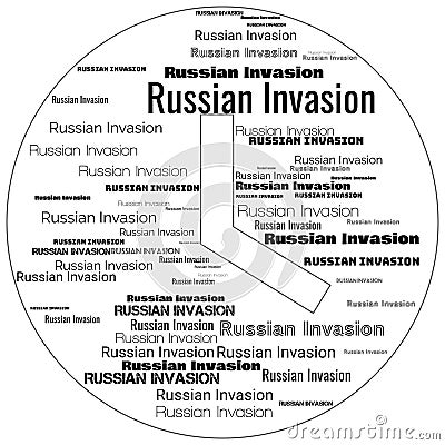 Russian Invasion Header Background Illustration Stock Photo