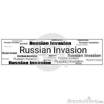 Russian Invasion Header Background Illustration Stock Photo