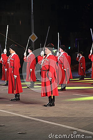 Russian Kuban Cossacks parade Editorial Stock Photo