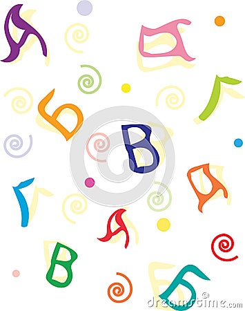 Russian letter pattern Stock Photo