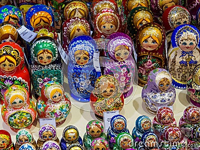 Russian matryoshkas Stock Photo