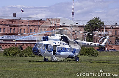 Russian Mil 8 Helicopter - St Petersburg - Russia Editorial Stock Photo