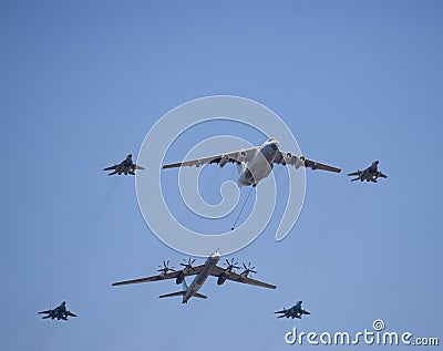Russian military airplains,bombers Stock Photo