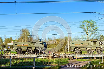 Russian military armored car Typhoon-K Army weapon Editorial Stock Photo