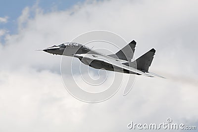 Russian military fighter jet MIG 29 Stock Photo