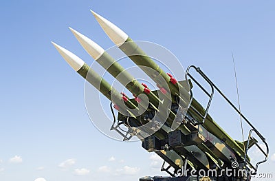 Russian missile launcher Stock Photo