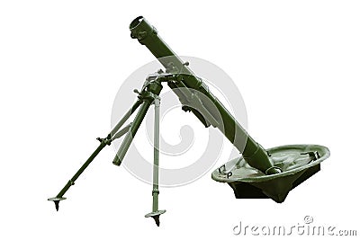 Russian 120-mm regimental mortar model 1938 Stock Photo