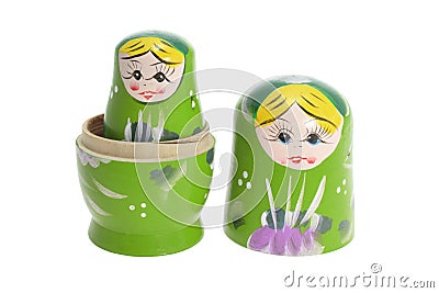 Russian Nesting Dolls Stock Photo