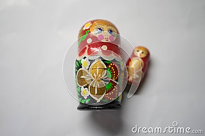 Russian nesting dolls - souvenir from Russia Stock Photo