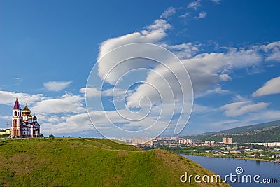 Russian New Martyrs and Confessors Church, Krasnoyarsk Stock Photo