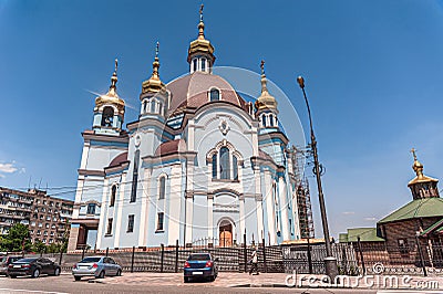 Russian Orthodox Church in Mariupol Editorial Stock Photo