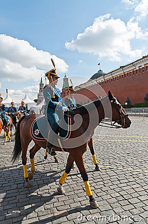 Russian Presidential Regiment Cavalry Escort Squadron Editorial Stock Photo