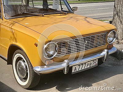 Russian Retro Car VAZ-2101 Editorial Stock Photo